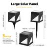 Luminária Solar de Poste para Exterior Transfronteiriça Jardim Villa Três em Um Parede Gramado Iluminação de Paisagem Pátio Lâmpada Decorativa