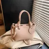 Bolso tipo bandolera moderno retro para chica, bolso tipo concha, bolso cubo, bolso cruzado de alta gama europeo y americano, bolso de hombro estilo estudiante universitario para mujer