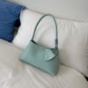Bolsa de Axila de Padrão Tricotado Nicho Francês para Mulheres 2025 Verão Elegante Versátil Sofisticada Bolsa de Ombro de Mão para Trabalho