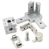Conector Embutido Tipo L 30/40 Perfil de Alumínio Acessórios Reto Escondido Quadrado Elástico Tridimensional Fixador Encaixe de Canto