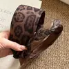 Diadema Tejida Nueva con Estampado de Leopardo para Otoño e Invierno para Mujer, Diadema de Alta Gama, Pinza para el Cabello de Calavera Superior, para Lavarse la Cara, Paquete de Cabello Versátil