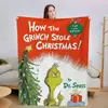 Monstruo Verde de Navidad Transfronterizo Grinch Franela Impresión Digital Siesta Manta Manta de Sofá Manta de Aire Acondicionado