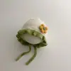 Sombrero de princesa engrosado para niñas, sombrero cálido de otoño e invierno con protección para los oídos, gorro turbante para niñas, bebés e infantes, hecho de encaje de lana y poliéster