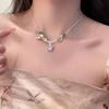 Novo Colar Chinês de Borla Longa Feminino Antigo Pingente de Borboleta de Alto Nível Corrente de Lã Nicho Vintage Acessórios Versáteis