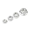 Tuerca de seguridad con brida de acero inoxidable 304 Tuerca hexagonal con brida de acero al carbono Tuerca hexagonal con almohadilla antideslizante