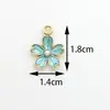 Acessórios de Joias Pequenos Estilo Chanel Transfronteiriços Série Azul Joias Artesanais DIY Atacado Acessórios de Joias DIY de Liga Colorida