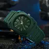 Reloj Coreano Estilo Ins de Cuarzo Blanco con Diseño de Esfera Cuadrada Simple, Resistente al Agua, Versátil para Estudiantes
