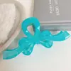 Presilha de Cabelo Fresca de Gelatina Verde Grande para Mulheres, Presilha Tubarão de Alta Qualidade para a Parte de Trás da Cabeça, Grampo de Cabelo, Presilha de Cabelo, Acessório de Cabelo