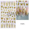 Fábrica atacado nail art adesivos 3D tridimensional relevo borboleta oco modelo adesivos novo japonês francês borboleta laser