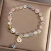 Nuevo pulsera de cristal con cuentas estilo océano fresco de primavera y verano pulsera femenina regalo para novias y hermanas pulsera pulsera