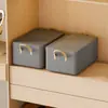 Caixa de armazenamento de guarda-roupa tipo gaveta, armazenamento em camadas para roupas íntimas e meias, caixa de armazenamento para roupas e calças, armário de armazenamento simples para casa