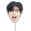 Zb1 Cheng Hanbin Zhang Hao Boda Bromas de Bloqueo de Puerta Máscara Cartel de Recogida en Aeropuerto de Mano Merchandising de Fan de Concierto Estilo Mismo de Tiktok