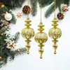 Decoraciones Navideñas Transfronterizas, Adornos Colgantes Irregulares con Forma de Cono Pintados de Plástico, Decoraciones para Árbol de Navidad, Suministros para Decoración de Escenas Festivas