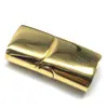 Fecho Magnético de Aço Inoxidável, Fivela Magnética, Fivela Plana, Fivela de Corda Trançada, Cordão Plano de Couro, Fivela de Escama de Dragão, Conector de Pulseira