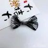 Tecido Xadrez Estilo Coreano Laço Acessórios DIY Decoração de Roupas Sapato Meias Bolsa Pingente Gravata Borboleta Produtos Semi-Acabados
