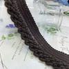 Outono e Inverno Xiaoxiang 3cm Preto Marrom Lã Renda Trançada Tiras para Bainha DIY Acessórios para Bainha de Roupa