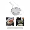 Escumador de Aço Inoxidável com Cesta de Malha Espessa para Uso na Cozinha, Adequado para Retirar Macarrão, Fritar, Panela Quente e Escorrer Água de Vegetais, Peneira Filtro Grande