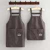 Delantal Impermeable Compuesto Estilo Japonés Catering Ropa de Trabajo con Texto Impreso para Adulto Delantal de Cocina Casero Transpirable para Mujer