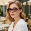Nuevas Gafas de Sol Retro Simples Casuales Ovaladas en Forma de T Protección Solar de Verano Europeas y Americanas Gafas de Sol de Moda y Personalizadas Gafas de Sol Transfronterizas