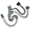 Juego de Agua de Doble Cubeta Espesorado para Cocina Acero Inoxidable Lavabo para Lavar Verduras Agua Desodorizante Fregadero Juego Completo de Accesorios de Tres Vías