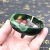 Pulsera de ágata brasileña al por mayor delgada pequeña ágata roja y verde pulsera de jade para damas calcedonia de medio paisaje pulsera de regalo