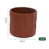 Vaso de Flor de Casca Realista Vaso de Flor de Casca de Natal Estilo Natural Vaso de Flor Decorativo Vaso Pequeno com Planta
