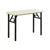 Mesa dobrável simples mesa de treinamento retangular ao ar livre portátil escrivaninha de estudo conferência mesa longa mesa de jantar dobrável
