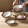 Xiangyuan melamina louça pequena tigela comercial imitação porcelana pequena retro sopa tigela sopa macarrão arroz macarrão tigela restaurante arroz tigela
