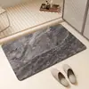 Tapete de Chão de Lama Diatomácea Estilo Nórdico para Casa, Banheiro, Porta de Banheiro, Absorvente de Água, Antiderrapante, Resistente ao Desgaste, Resistente à Sujeira, Fácil de Limpar