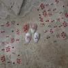 Pegatinas para uñas estilo ins con lazo y estampado de labios transfronterizas, decoraciones para uñas de pedrería de alta calidad con relieve plateado para chicas dulces europeas y americanas