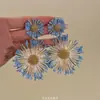 Aretes de Paja con Girasol Estilo Resort Bohemio para Mujer, Únicos Elegantes, Aretes Exagerados, Aretes Personalizados de Nicho
