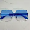 Novos Óculos de Sol Sem Aro Peça Única Cor Jelly Transparente para Homens, Fotografia de Rua de Celebridade da Internet, Formato Côncavo Retrô, Óculos de Sol Modernos para Mulheres