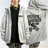 Sudadera con cremallera temática de gira mundial transfronteriza con estampado, corte holgado, unisex, top de apoyo para fans de K-Pop