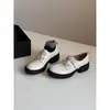 Versão em Pele de Ovelha~Mocassins de Velcro com Solado Grosso Estilo Britânico para Mulheres, Couro Genuíno, Confortáveis, Salto Grosso, Sapatos de Couro Silenciosos