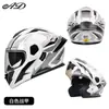 Casco Eléctrico para Motocicleta para Hombres y Mujeres, Casco Integral para Todas las Estaciones con Certificación 3C/Dot, Casco Abatible