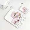 Menina de Mercadorias Secas Tsuchiame Espelho Dobrável Espelho de Maquiagem Desktop de Estudante Portátil Espelho de Retoque para Meninas Estilo Melhor Amiga