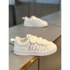 TikTok Outono 2024 Novos Sapatos Masculinos da Moda All-match Shell Head Sports Casual Shoes Estilo Coreano Sapatos Forrest Gump de sola grossa