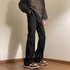 American high street jeans nuevos de doble botonadura moda para hombre marca de moda holgados rectos sensación de acumulación ligeramente elásticos pantalones largos