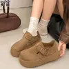 Versão em Couro dos Sapatos Birkenstock Tudo Incluído para Mulheres, Novo Estilo Primavera 2026, Sola Grossa, Mocassins Casuais Confortáveis de Calçar