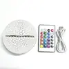 Atacado de Fábrica Base de Luminária Noturna 3D DIY Acrílico USB Monocromática Três Cores Plug-In Controle Remoto Toque Colorida Base