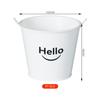 Balde de imitação de lata pequeno Balde de flores Balde de flores Plantação verde Conjunto de plantio carnudo Vaso Balde decorativo de mesa Mini vaso de flores de plástico