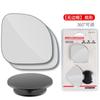 Espejo retrovisor de coche espejo de punto ciego para coche espejo auxiliar de marcha atrás para coche 360 grados cristal sin marco forma de abanico espejo redondo pequeño