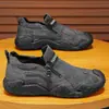 Tênis Masculino de Lona Primavera Respirável Sapatos de Tecido Old Beijing Slip-on para Dirigir Tênis Esportivo Casual Tendência Sapatos de Estudante