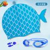 Gorro de natación de dibujos animados nuevo de silicona ampliado impermeable para niños y niñas gorro de buceo universal equipo de gafas de natación fabricantes