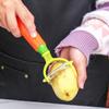 Faca Descascador de Cenoura Criativa Descascador Raspador Multifuncional para Frutas Planeador Descascador de Melão e Frutas Planeador de Melão