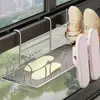 Estante de Sandalias para Balcón para Secar Zapatos, Tendedero para Barandilla de Ventana Exterior, Gancho Antirrobo para Ventana, Estante para Secar Zapatos