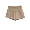 Shorts de Hilo con Parches de Estilo 'Hot Girl', Cintura Alta, Ultra Cortos, Nuevos de Verano, Versátiles, Casuales, Pierna Recta, Adelgazantes, para Correr, Fitness, Deportes
