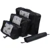 Bolsa de clasificación transpirable de malla para dormitorio en casa, bolsa de almacenamiento de viaje, juego de tres piezas, bolsa organizadora rápida de gran capacidad
