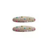Pinza para el Cabello Ovalada de Lunares de Colores 2025 Nuevo Dulce y Fresco Pinza Lateral para Flequillo Mechones Pinza para el Cabello Plateada Accesorios para el Cabello