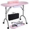 Mesa de uñas plegable, venta al por mayor, mesa de uñas portátil, mesa de uñas móvil, puesto de mesa de uñas